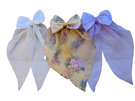 Scarf Bow Hair ClipTie