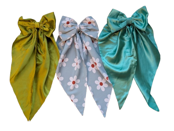 9. Scarf Bow Hair ClipTie