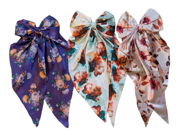 9. Scarf Bow Hair ClipTie