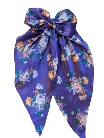 9. Scarf Bow Hair ClipTie