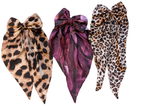 9. Scarf Bow Hair ClipTie