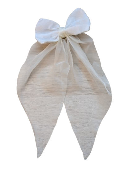 9. Scarf Bow Hair ClipTie