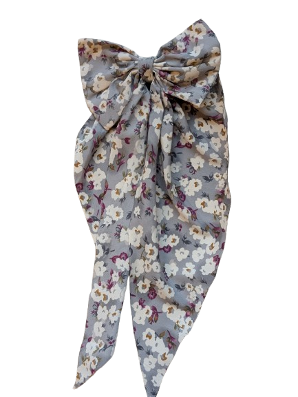 9. Scarf Bow Hair ClipTie
