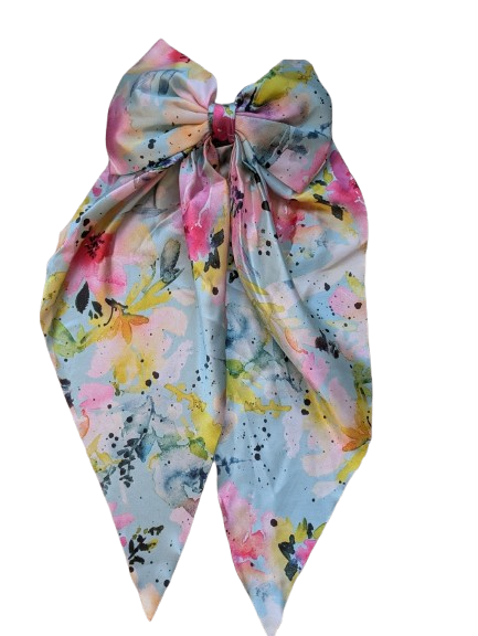 9. Scarf Bow Hair ClipTie