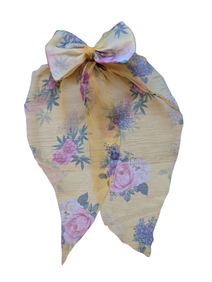 9. Scarf Bow Hair ClipTie