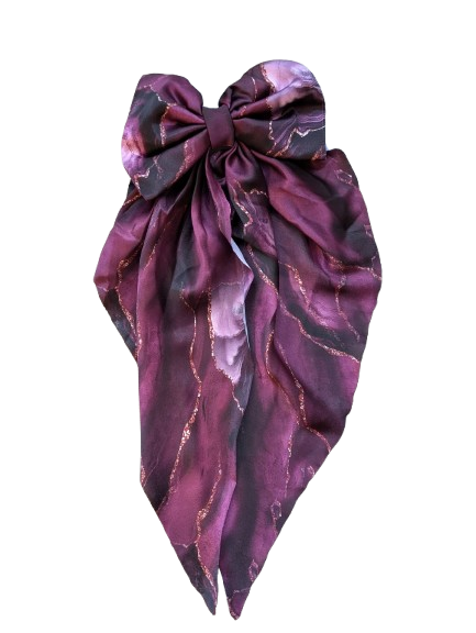 9. Scarf Bow Hair ClipTie