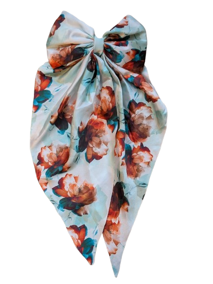 9. Scarf Bow Hair ClipTie