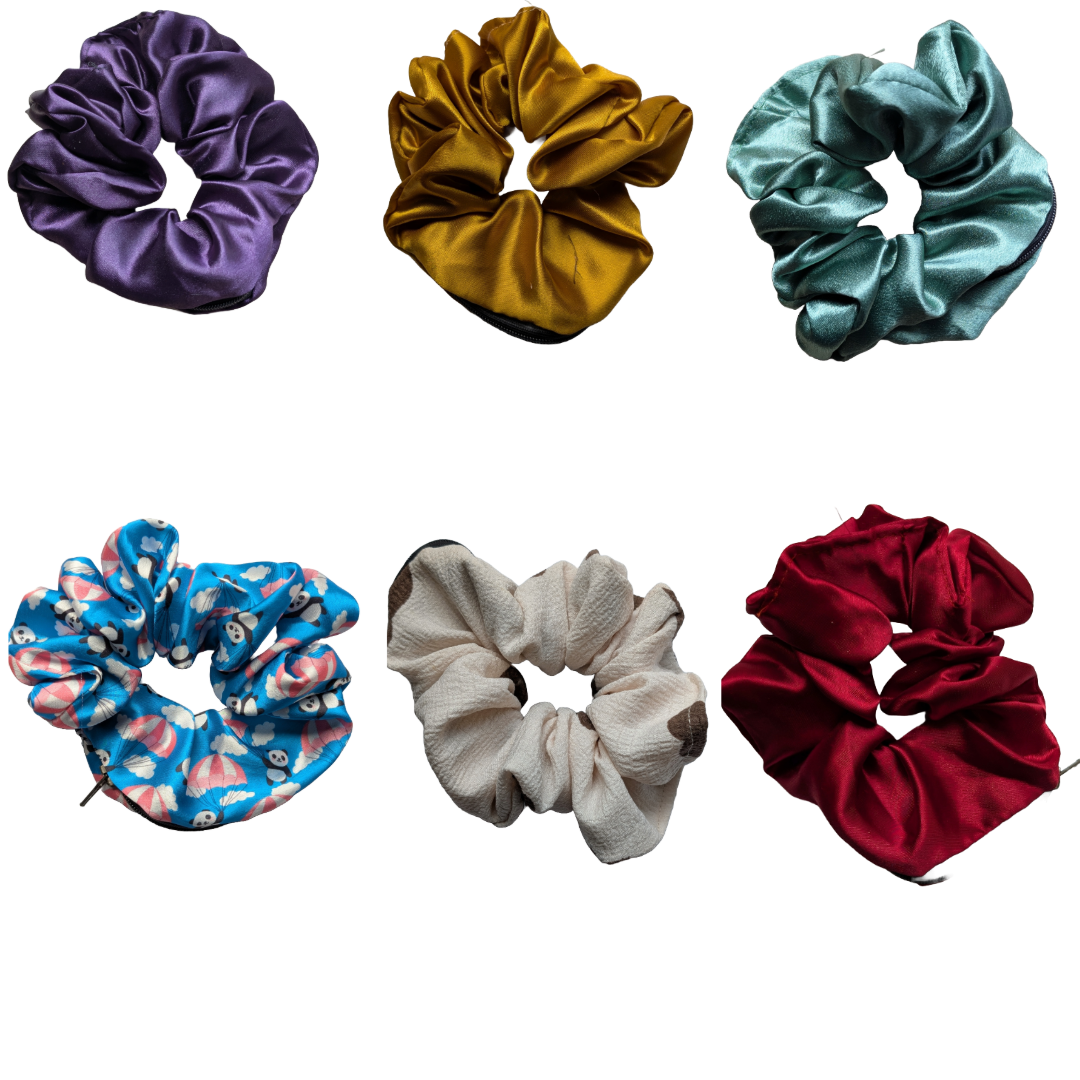 6. Zipper Scrunchies