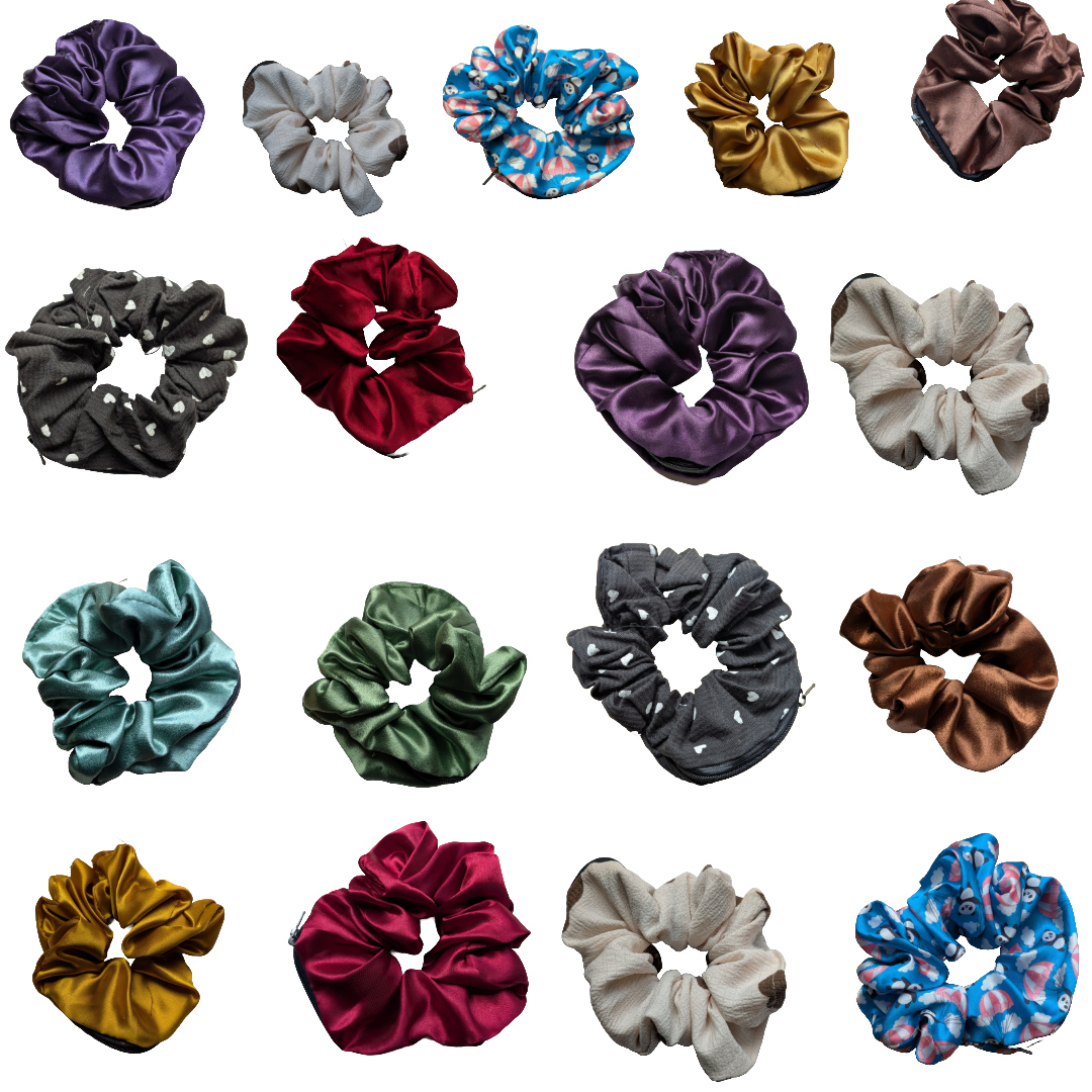 6. Zipper Scrunchies